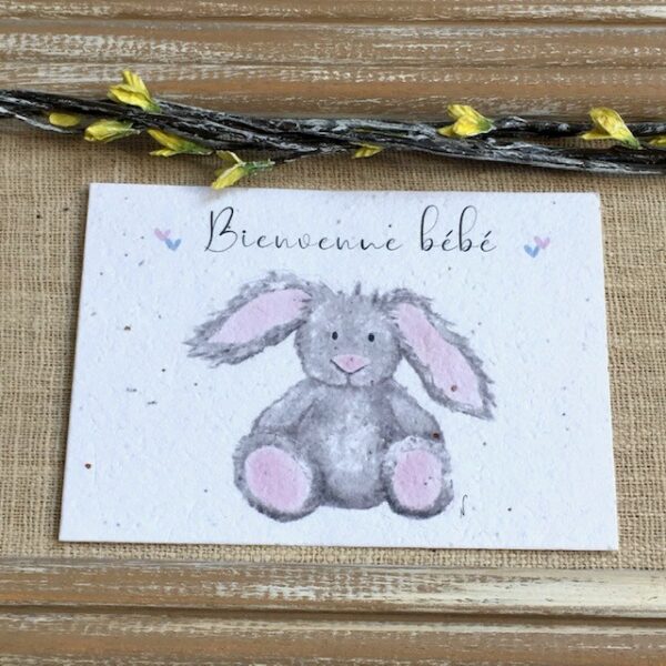 Bienvenue bébé – carte à planter A6