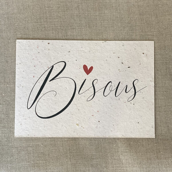 Bisous – carte à planter A6