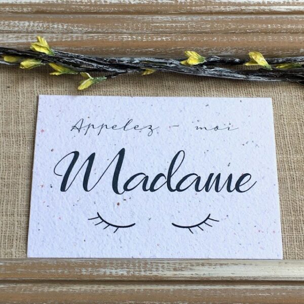 Madame – carte à planter A6