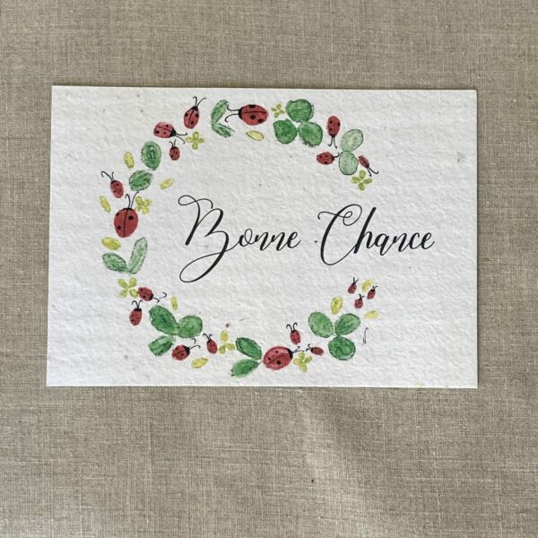 Bonne Chance – Carte à planter A6