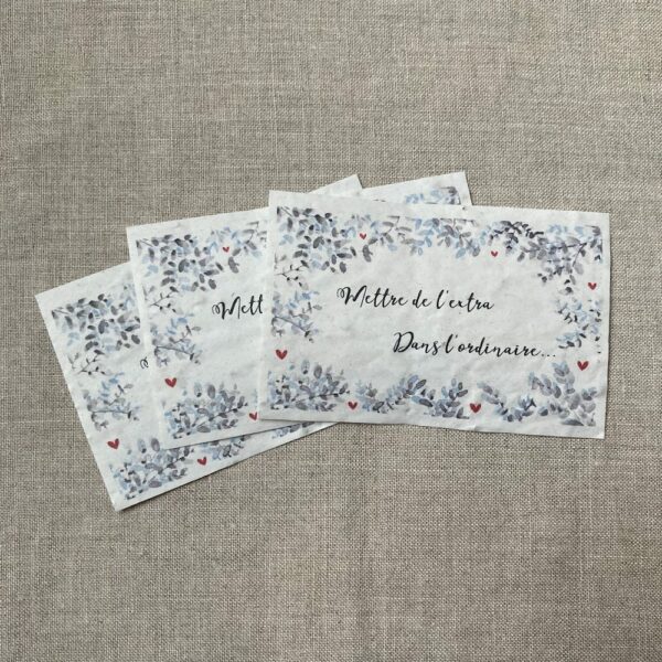 Extra Ordinaire – lot de 10 mini cartes – Fleurs sauvages