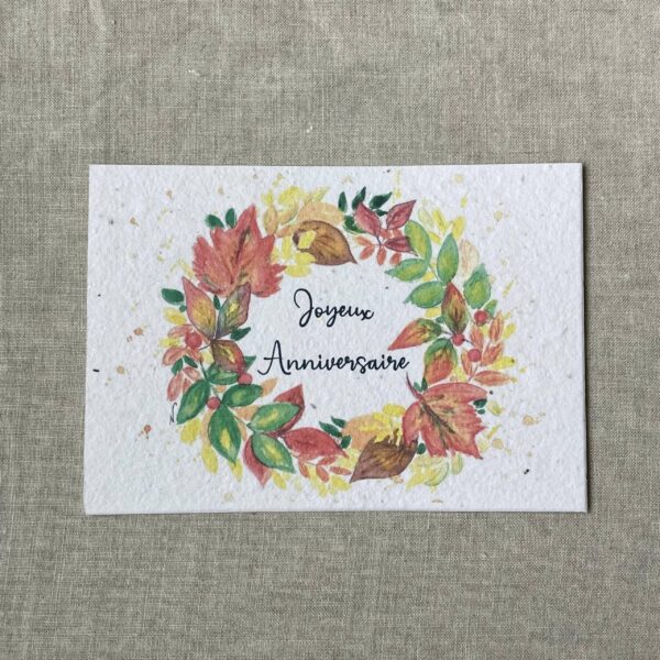 Anniversaire Automne – Carte à planter A6