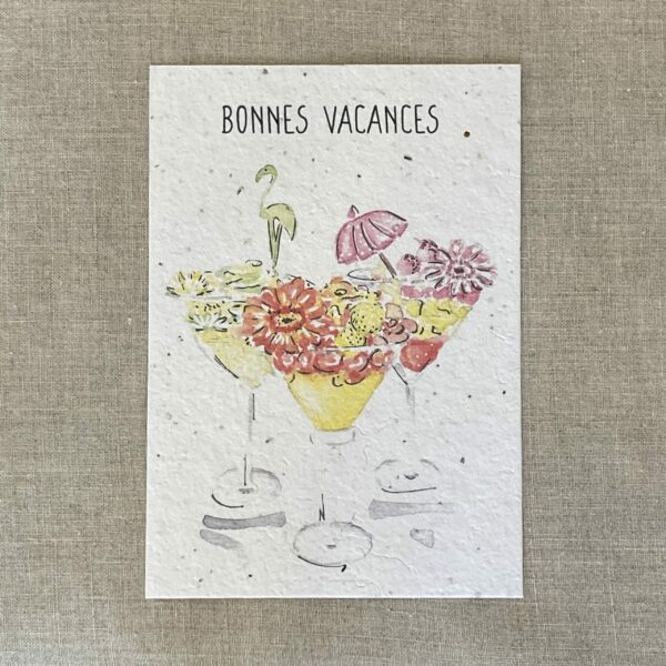 Bonnes Vacances – Carte à planter A6