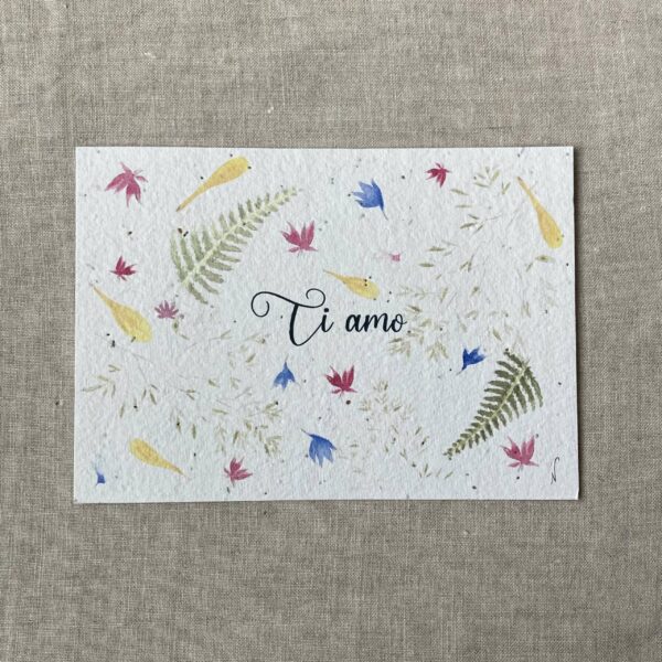 Ti Amo – Carte à planter A6 poétique