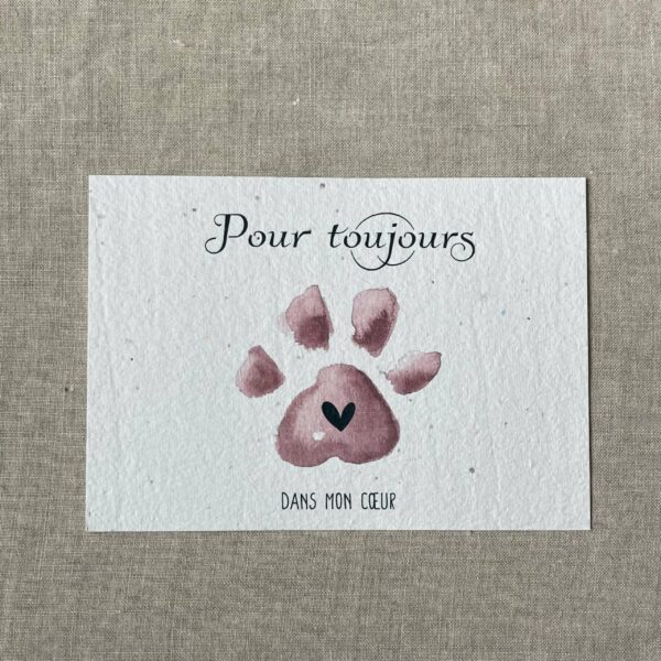 Pour toujours dans mon coeur – Carte à planter A6