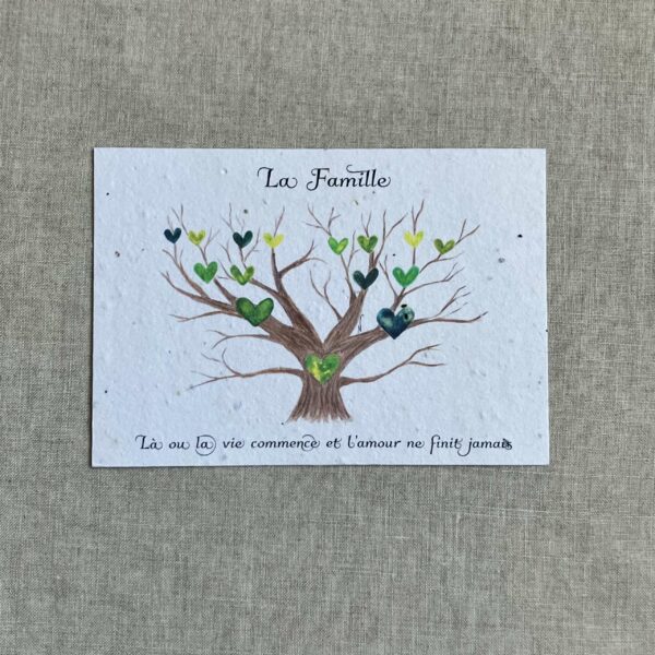 La famille – Carte à planter A6