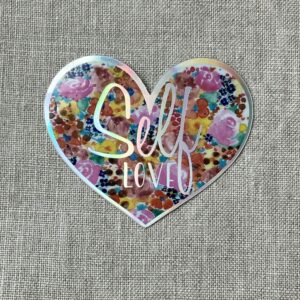Sticker coeur "Self Love"