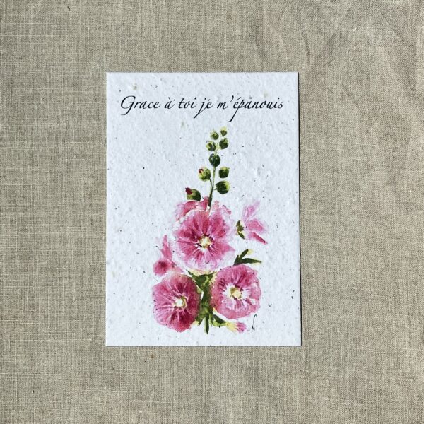 Grace à toi – Carte à planter A6