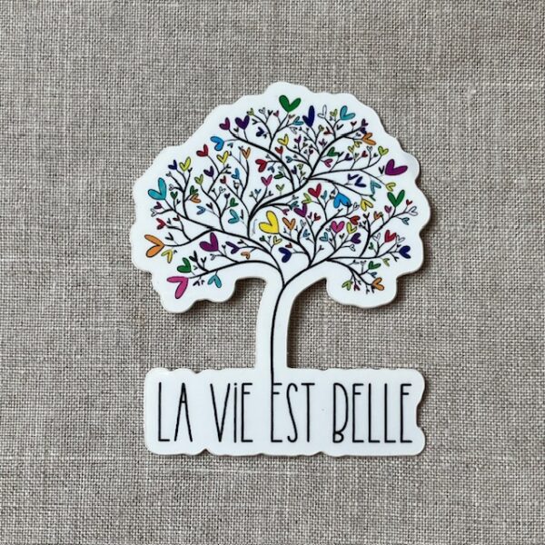 Sticker Arbre de Vie “La vie est belle”