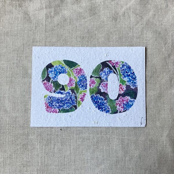 Anniversaire 90 ans – Carte à planter A6