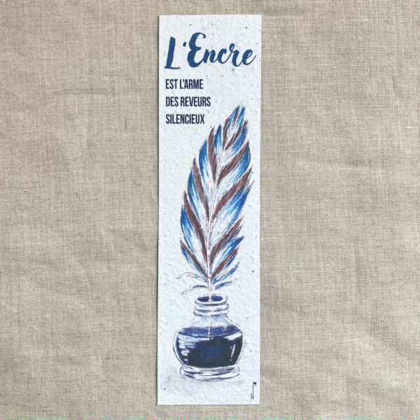 Marque-page ensemencé – L’encre