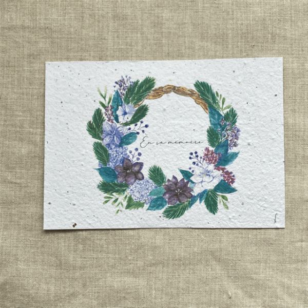 En sa mémoire – Carte à planter A6