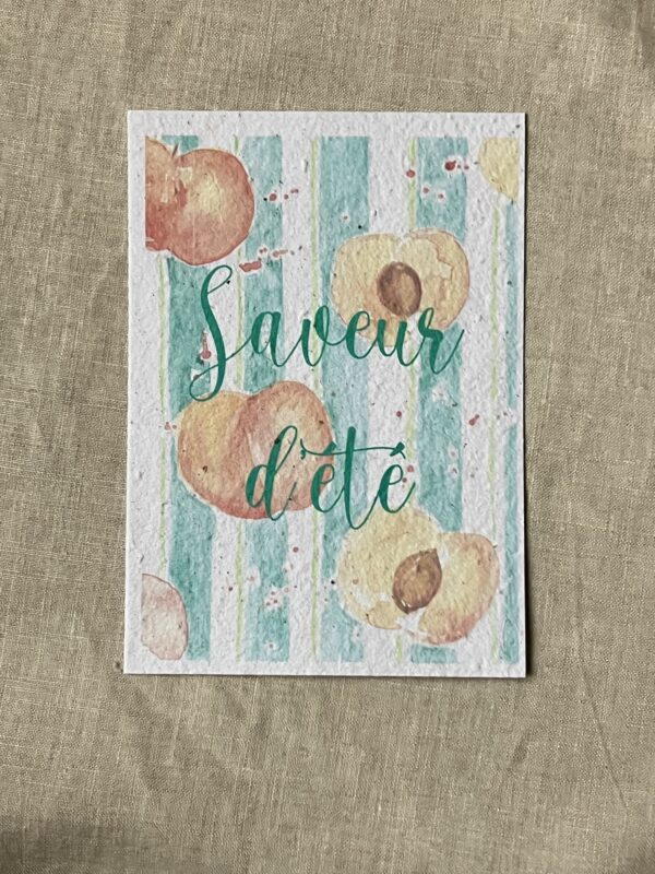 Saveur d’été – Carte à planter A6